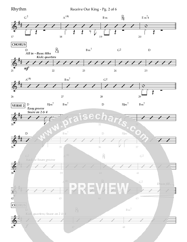 Receive Our King (Choral Anthem SATB) Lead Melody & Rhythm (Lifeway Choral / Arr. Craig Adams / Arr. Ken Barker / Arr. Danny Zaloudik)