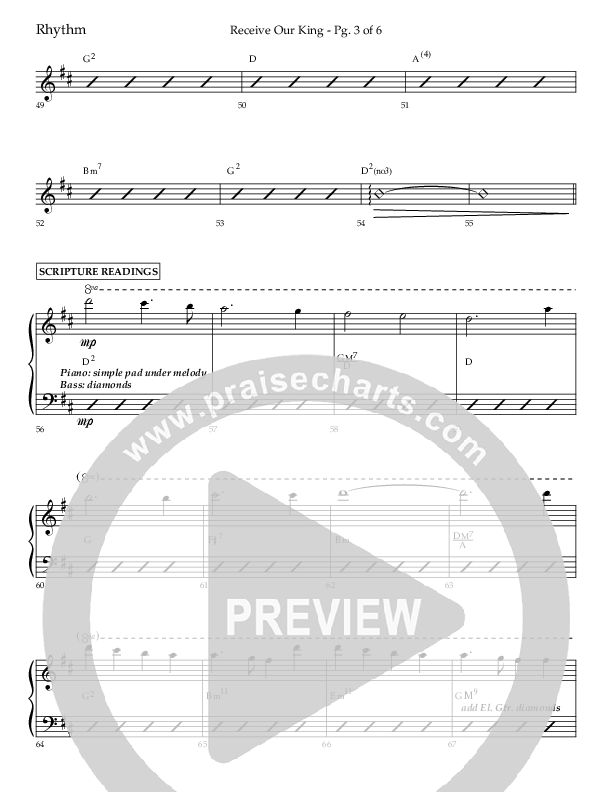 Receive Our King (Choral Anthem SATB) Lead Melody & Rhythm (Lifeway Choral / Arr. Craig Adams / Arr. Ken Barker / Arr. Danny Zaloudik)