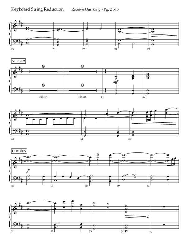 Receive Our King (Choral Anthem SATB) String Reduction (Lifeway Choral / Arr. Craig Adams / Arr. Ken Barker / Arr. Danny Zaloudik)