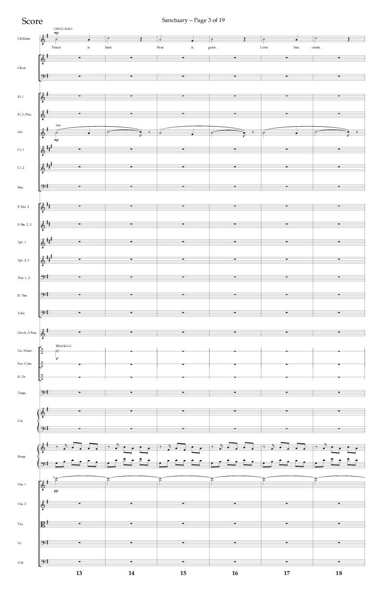 Sanctuary (Choral Anthem SATB) Conductor's Score (Arr. Robert Sterling / Lifeway Choral)