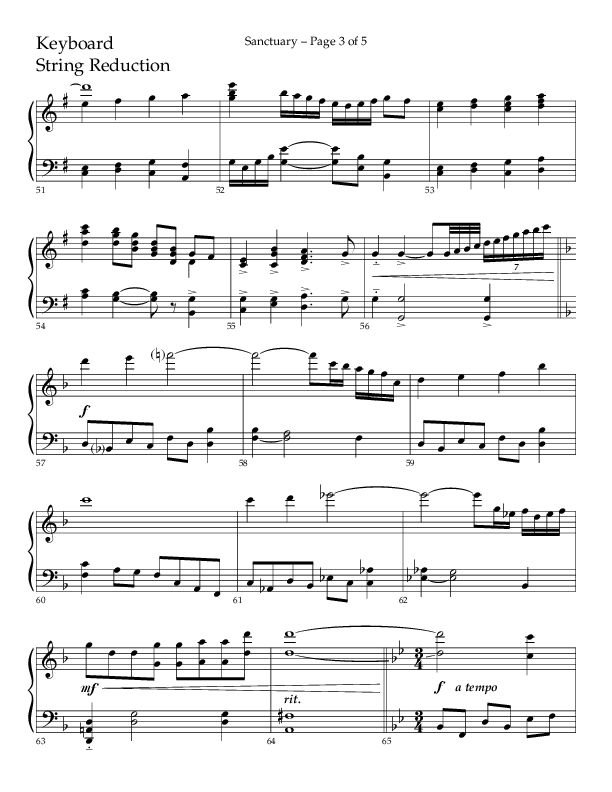 Sanctuary (Choral Anthem SATB) String Reduction (Arr. Robert Sterling / Lifeway Choral)