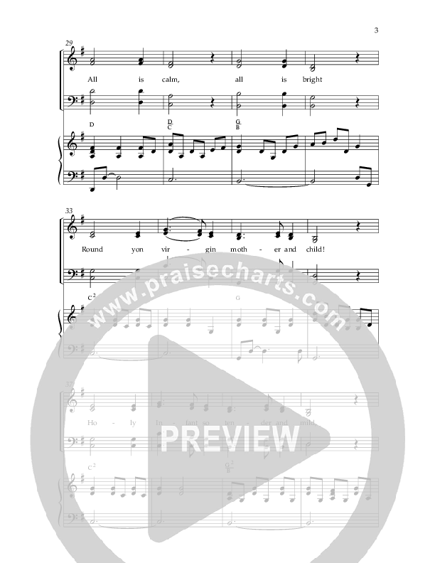 Silent Night (God’s Great Love) (Choral Anthem SATB) Anthem (SATB/Piano) (Arr. Cliff Duren / Lifeway Choral)