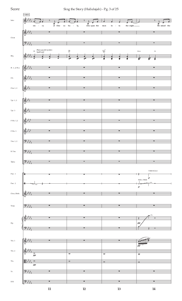 Sing The Story (Hallelujah) (Choral Anthem SATB) Orchestration (Arr. John Bolin / Lifeway Choral)