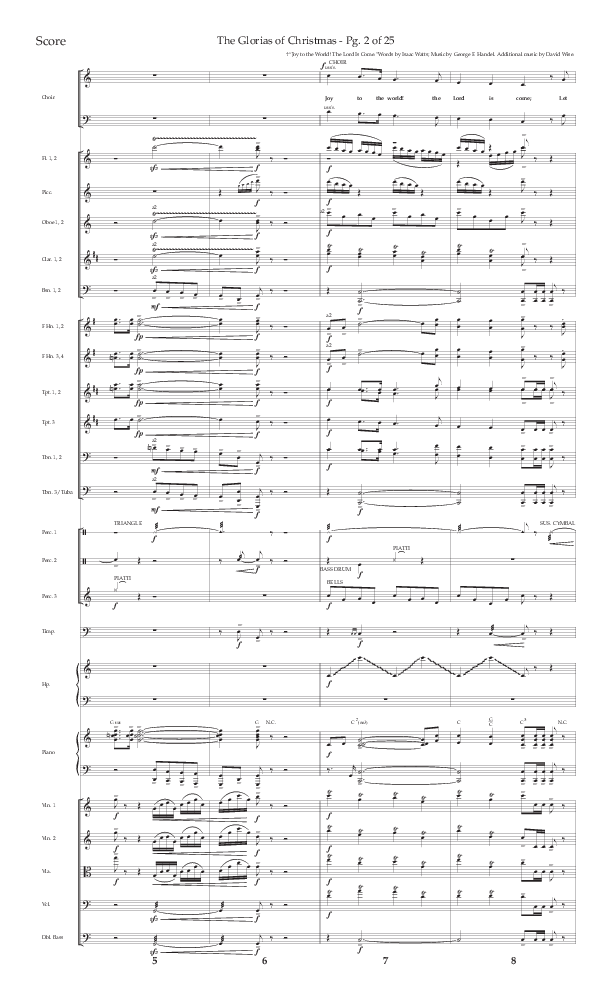 The Glorias Of Christmas (Choral Anthem SATB) Conductor's Score (Arr. David Wise / Lifeway Choral)