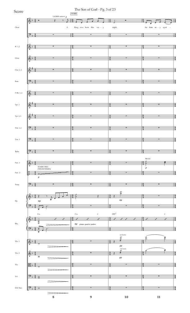 The Son Of God (Choral Anthem SATB) Orchestration (Lifeway Choral / Arr. Daniel Semsen)