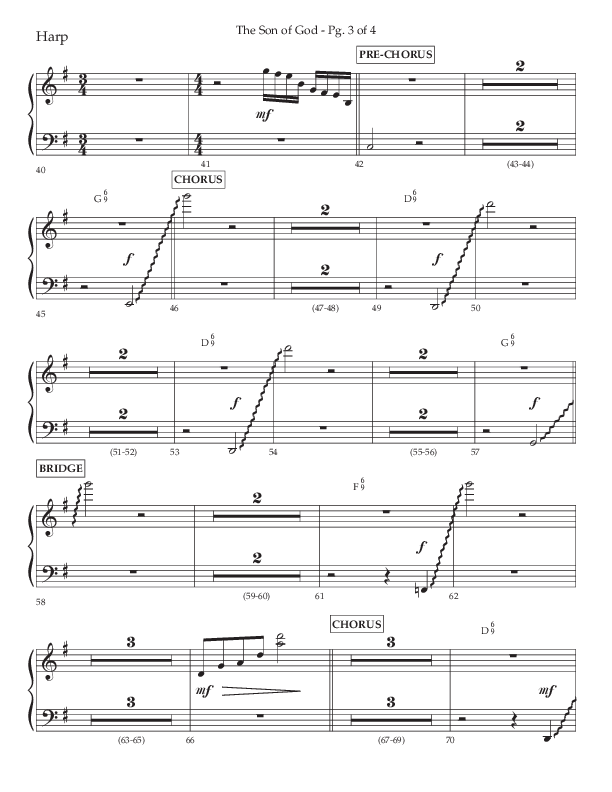The Son Of God (Choral Anthem SATB) Harp (Lifeway Choral / Arr. Daniel Semsen)