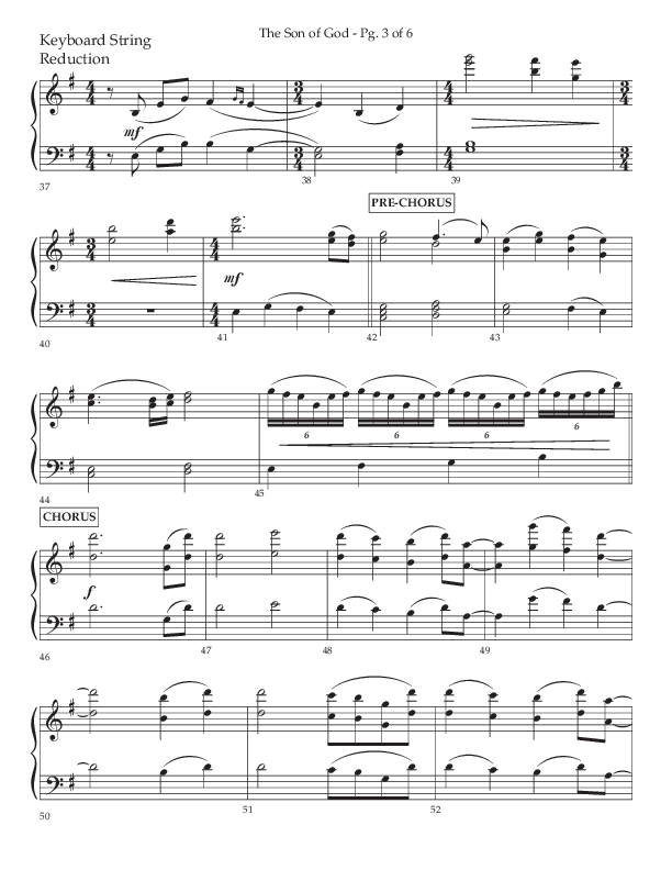 The Son Of God (Choral Anthem SATB) String Reduction (Lifeway Choral / Arr. Daniel Semsen)