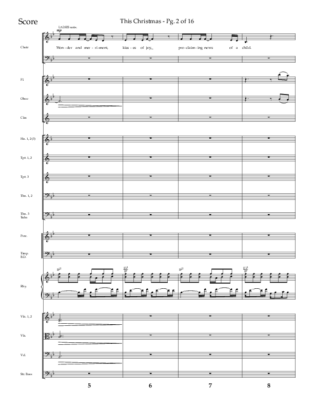 This Christmas (Choral Anthem SATB) Orchestration (Lifeway Choral / Arr. Dave Williamson)