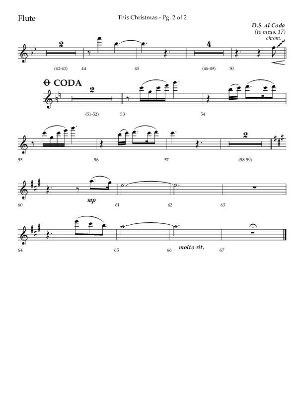 This Christmas (Choral Anthem SATB) Flute (Lifeway Choral / Arr. Dave Williamson)