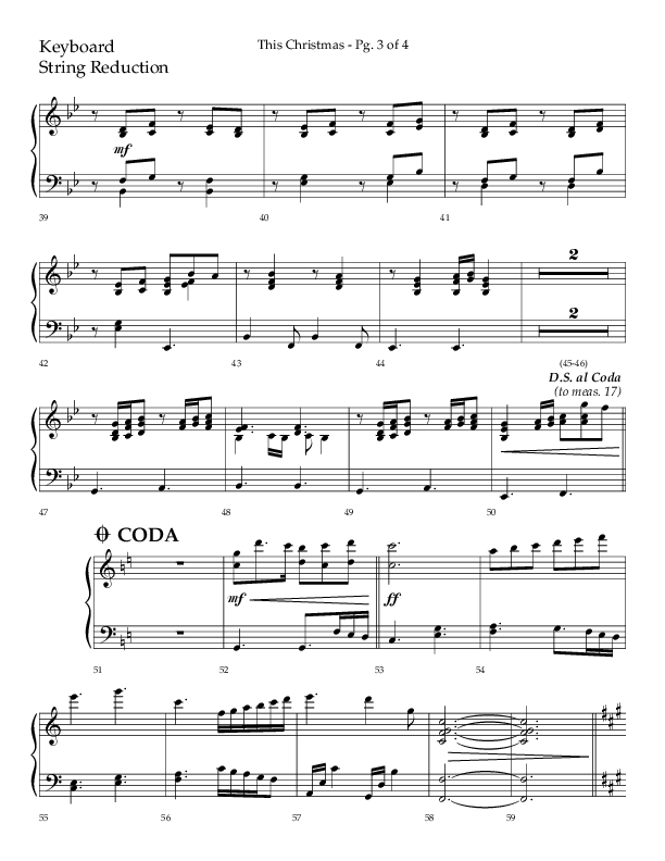 This Christmas (Choral Anthem SATB) String Reduction (Lifeway Choral / Arr. Dave Williamson)
