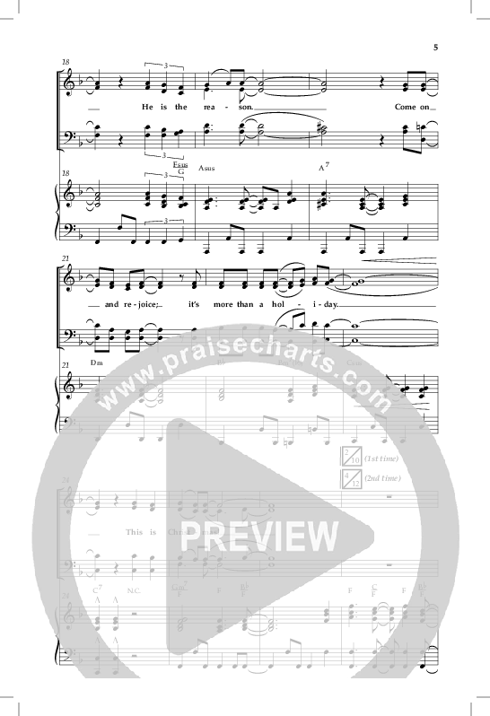 This Is Christmas with O Come All Ye Faithful (Choral Anthem SATB) Anthem (SATB/Piano) (Lifeway Choral / Arr. Dave Williamson)