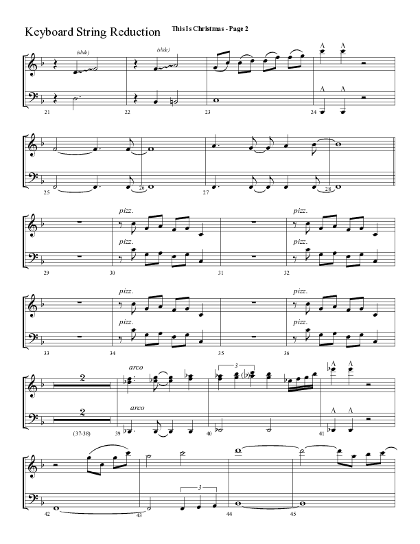 This Is Christmas with O Come All Ye Faithful (Choral Anthem SATB) String Reduction (Lifeway Choral / Arr. Dave Williamson)