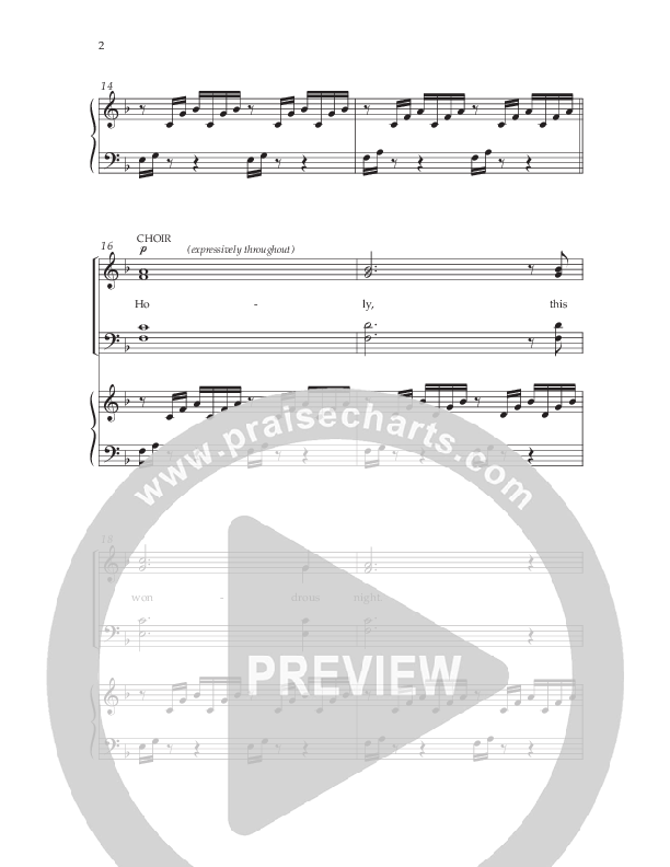 This Wondrous Night (Choral Anthem SATB) Anthem (SATB/Piano) (Lifeway Choral / Arr. John Bolin)