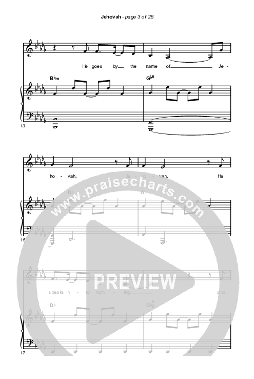 Jehovah (Choral Anthem SATB) Octavo (SATB & Pno) (Elevation Worship / Chris Brown / Arr. Mason Brown)
