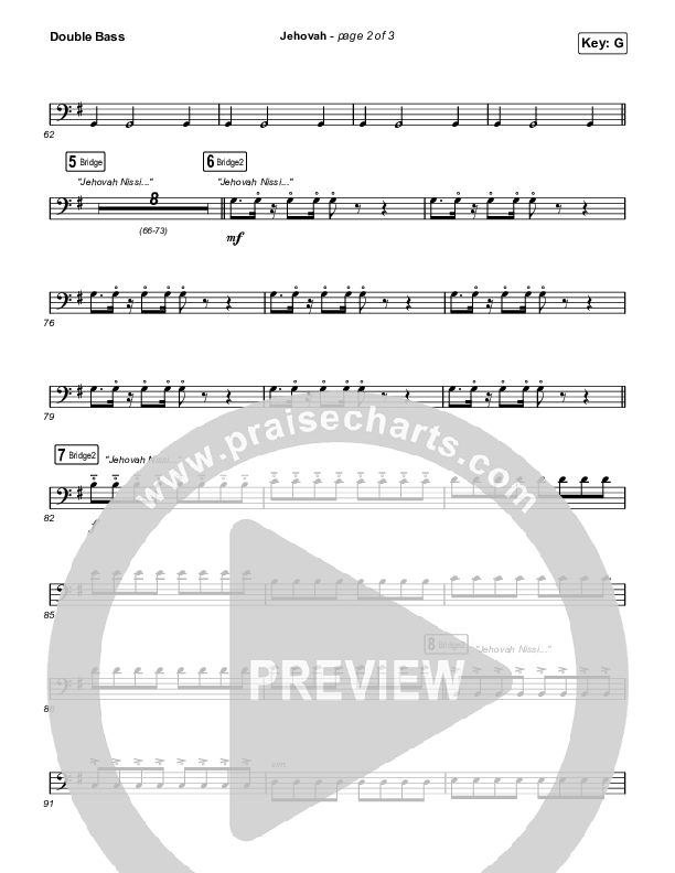 Jehovah (Worship Choir/SAB) Double Bass (Elevation Worship / Chris Brown / Arr. Mason Brown)