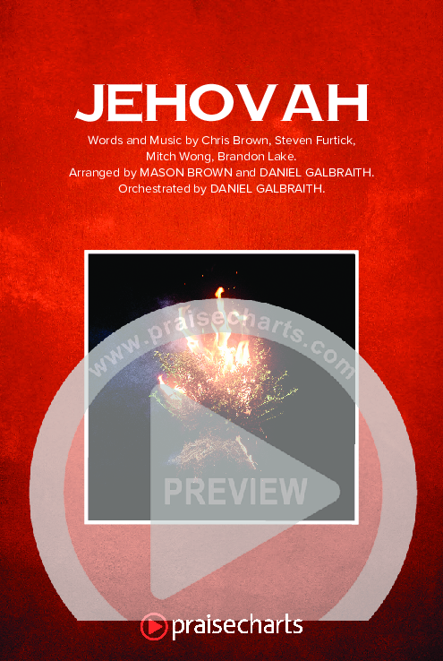 Jehovah (Worship Choir/SAB) Octavo Cover Sheet (Elevation Worship / Chris Brown / Arr. Mason Brown)