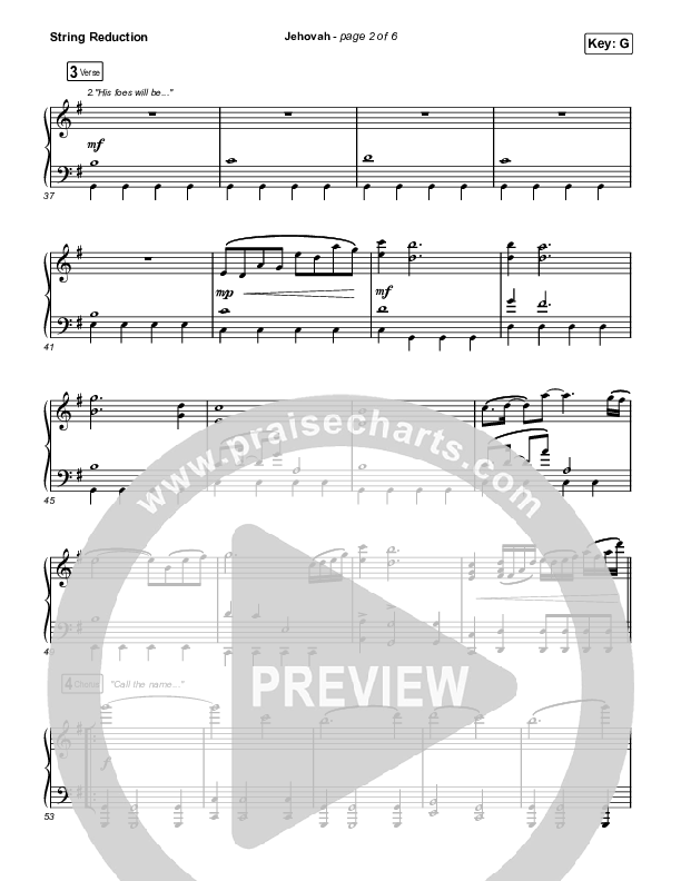 Jehovah (Worship Choir/SAB) String Reduction (Elevation Worship / Chris Brown / Arr. Mason Brown)