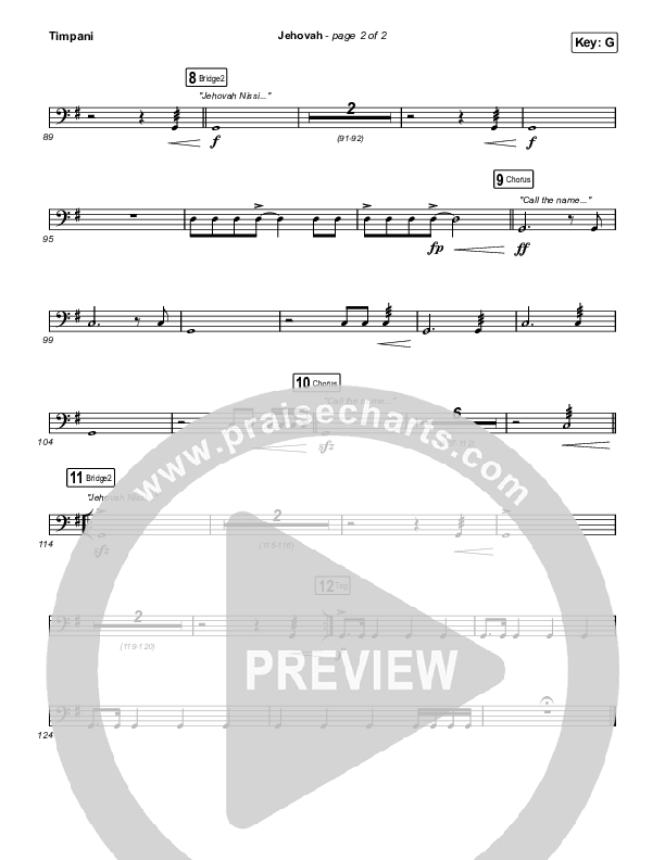 Jehovah (Worship Choir/SAB) Timpani (Elevation Worship / Chris Brown / Arr. Mason Brown)