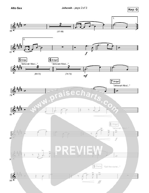 Jehovah (Sing It Now) Sax Pack (Elevation Worship / Chris Brown / Arr. Mason Brown)