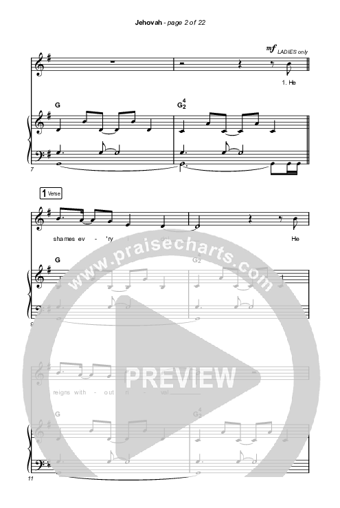 Jehovah (Sing It Now) Octavo Sheet Music PDF (Elevation Worship / Chris ...