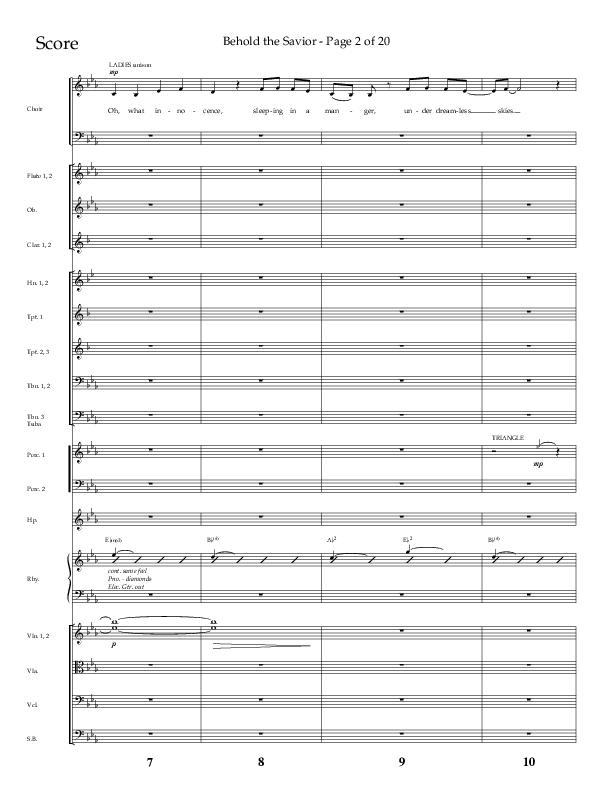 Behold The Savior (Choral Anthem SATB) Orchestration (Lifeway Choral / Arr. David Shipps)