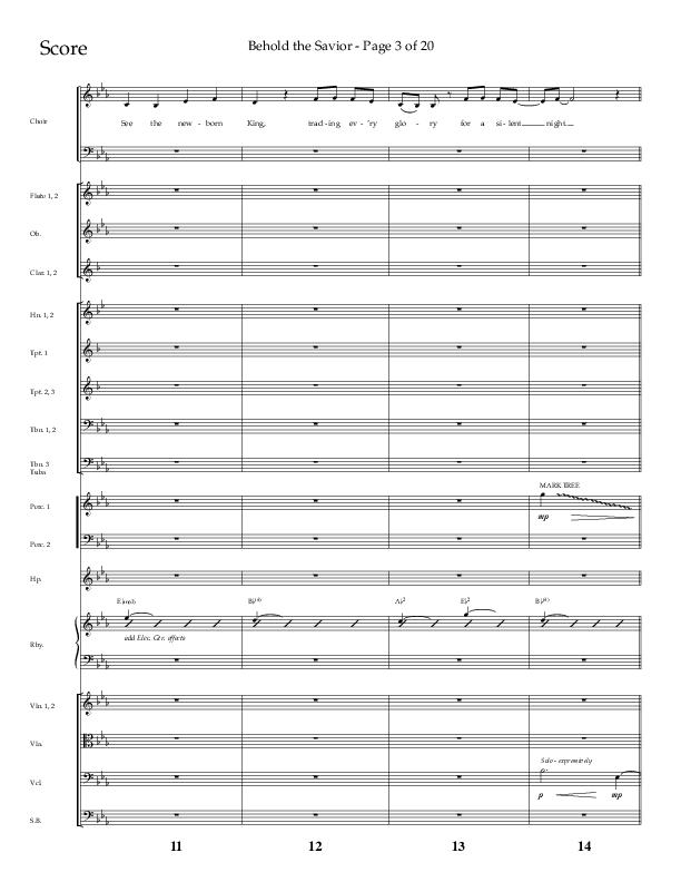 Behold The Savior (Choral Anthem SATB) Conductor's Score (Lifeway Choral / Arr. David Shipps)