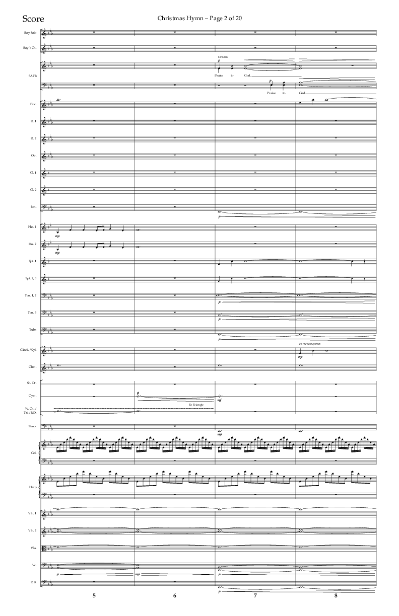 Christmas Hymn (Praise To God Whose Love Was Shown) (Choral Anthem SATB) Conductor's Score (Lifeway Choral / Arr. Robert Sterling)