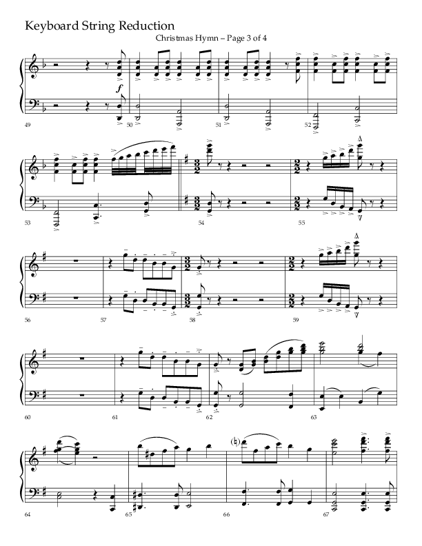 Christmas Hymn (Praise To God Whose Love Was Shown) (Choral Anthem SATB) String Reduction (Lifeway Choral / Arr. Robert Sterling)