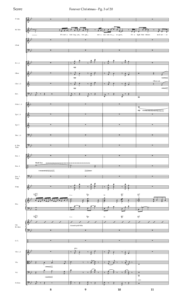Forever Christmas (Choral Anthem SATB) Conductor's Score (Lifeway Choral / Arr. John Bolin)