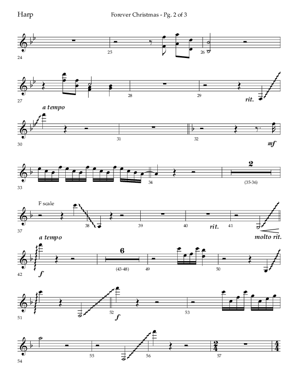Forever Christmas (Choral Anthem SATB) Harp (Lifeway Choral / Arr. John Bolin)
