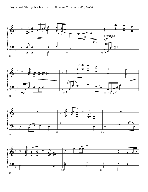 Forever Christmas (Choral Anthem SATB) String Reduction (Lifeway Choral / Arr. John Bolin)