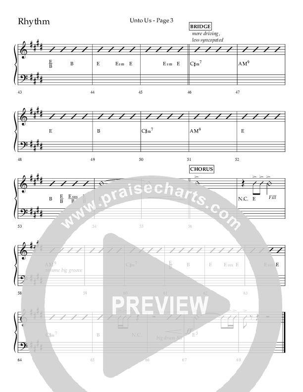 Unto Us (Choral Anthem SATB) Lead Melody & Rhythm (Lifeway Choral / Arr. Joshua Spacht)
