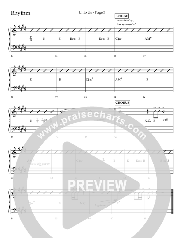 Unto Us (Choral Anthem SATB) Lead Melody & Rhythm (Lifeway Choral / Arr. Joshua Spacht)