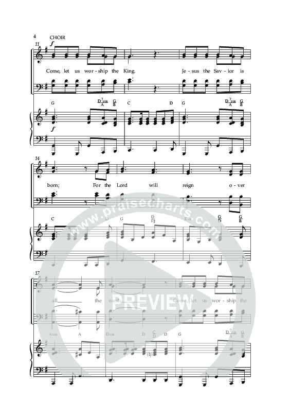 Worship The King (Choral Anthem SATB) Anthem (SATB/Piano) (Lifeway Choral / Arr. David Clydesdale)