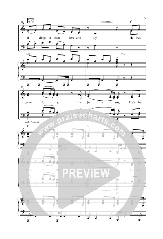 He Has Come For Us (God Rest Ye Merry Gentleman) (Choral Anthem SATB) Anthem (SATB/Piano) (Orch. Danny Mitchell / Arr. David Wise / Lifeway Choral)