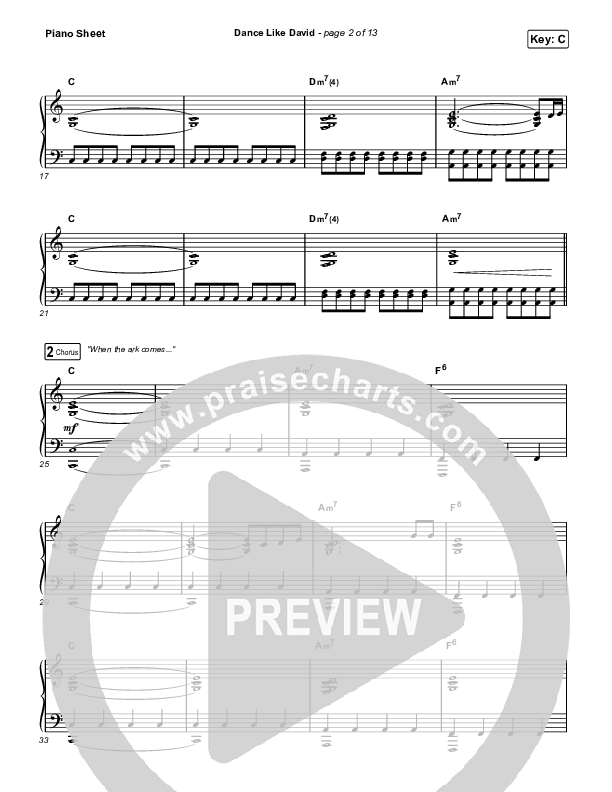 Dance Like David Piano Sheet (Black Voices Movement / Circuit Rider Music / Jonathan Stamper)