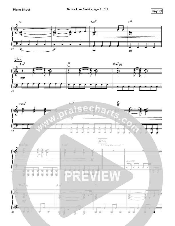 Dance Like David Piano Sheet (Black Voices Movement / Circuit Rider Music / Jonathan Stamper)