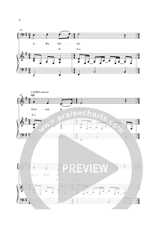 Fear Not (Choral Anthem SATB) Anthem (SATB/Piano) (Lifeway Choral / Arr. Phillip Keveren)