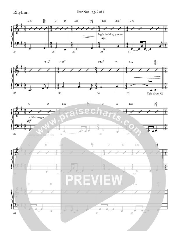 Fear Not (Choral Anthem SATB) Lead Melody & Rhythm (Lifeway Choral / Arr. Phillip Keveren)