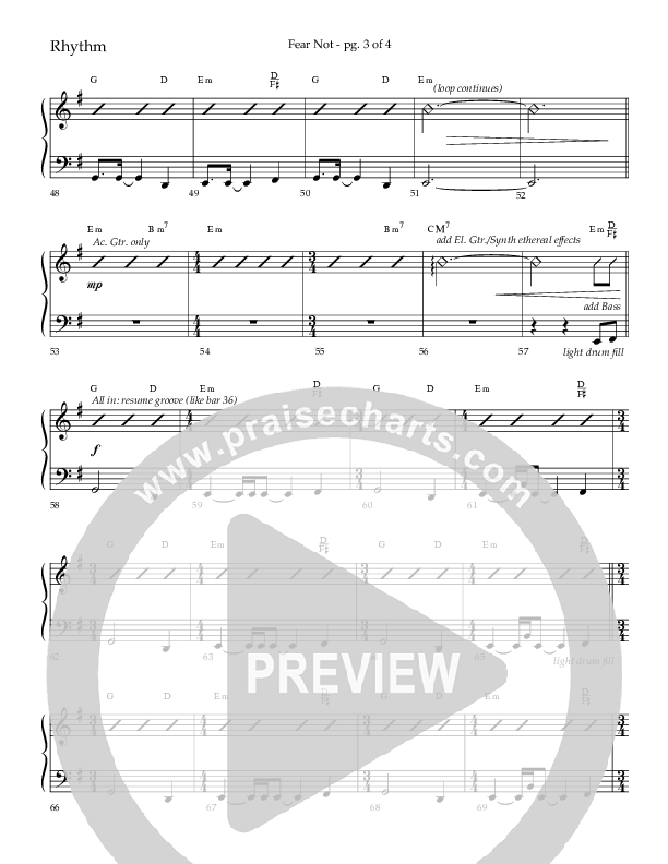 Fear Not (Choral Anthem SATB) Lead Melody & Rhythm (Lifeway Choral / Arr. Phillip Keveren)