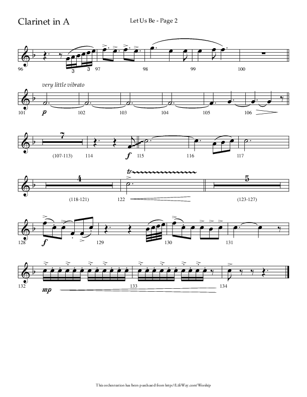 Let Us Be (Choral Anthem SATB) Clarinet (Lifeway Choral / Arr. Jason Webb)