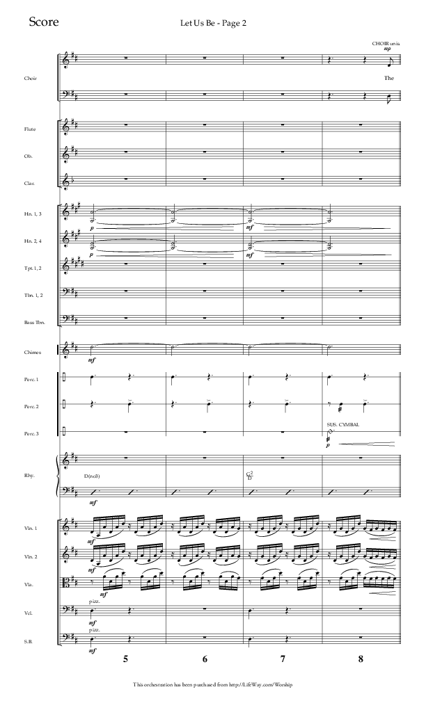 Let Us Be (Choral Anthem SATB) Orchestration (Lifeway Choral / Arr. Jason Webb)