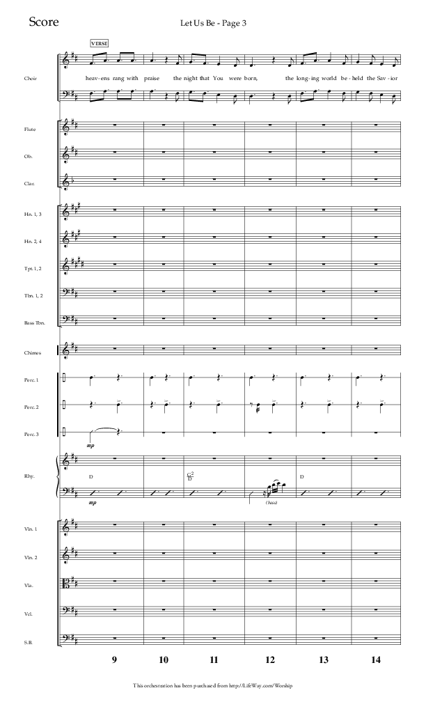 Let Us Be (Choral Anthem SATB) Conductor's Score (Lifeway Choral / Arr. Jason Webb)