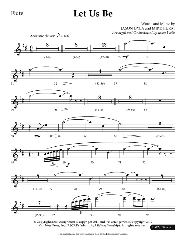Let Us Be (Choral Anthem SATB) Flute (Lifeway Choral / Arr. Jason Webb)