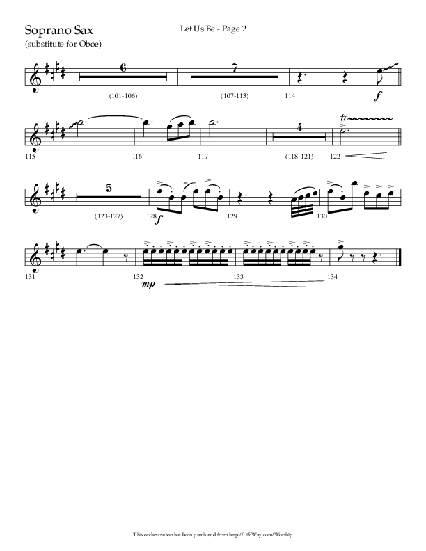 Let Us Be (Choral Anthem SATB) Soprano Sax (Lifeway Choral / Arr. Jason Webb)