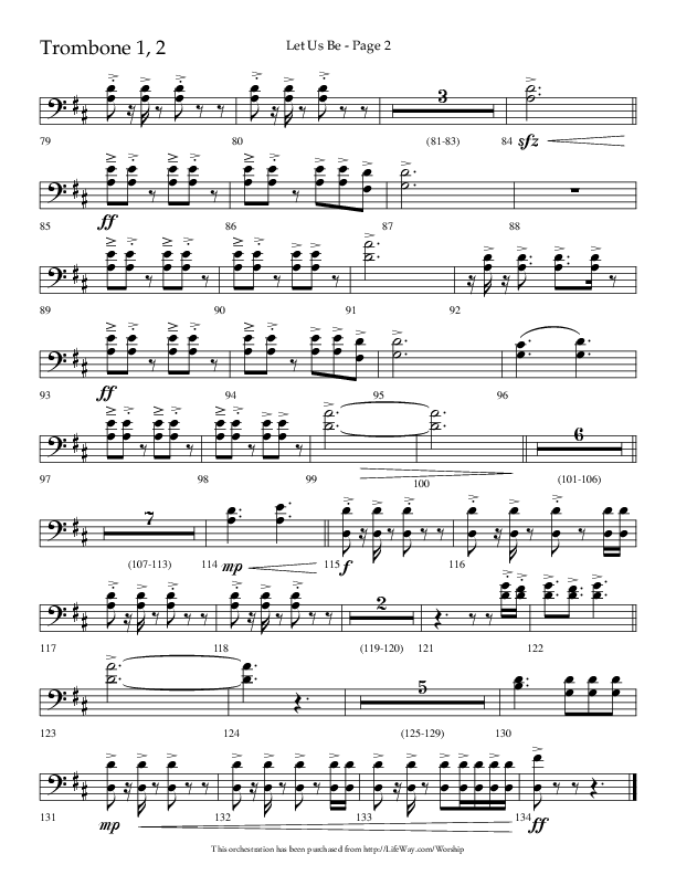 Let Us Be (Choral Anthem SATB) Trombone 1/2 (Lifeway Choral / Arr. Jason Webb)