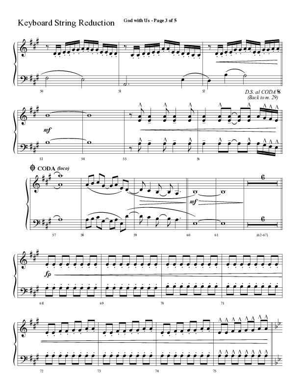 God With Us (Choral Anthem SATB) String Reduction (Lifeway Choral / Arr. Cliff Duren)