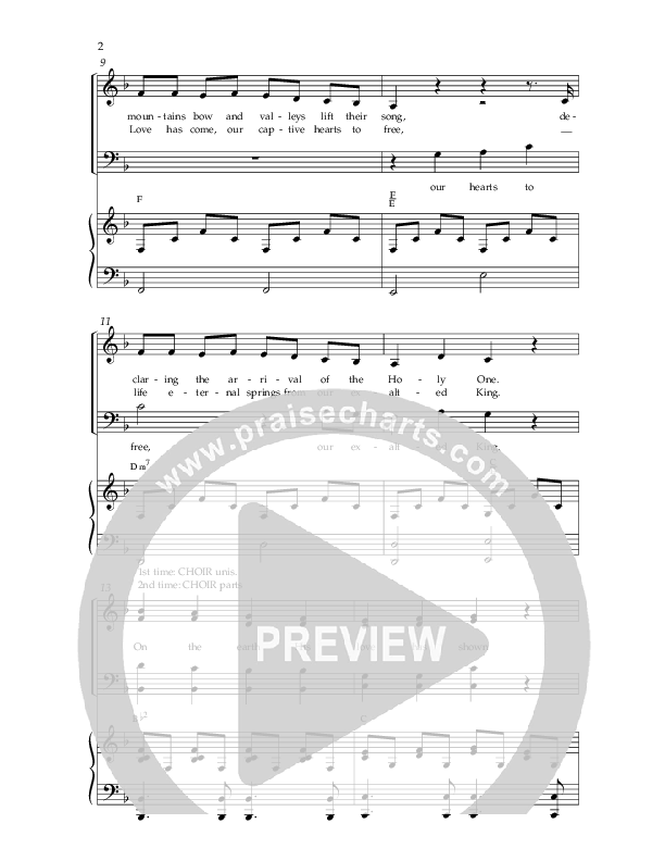 Christ Is Here (Choral Anthem SATB) Anthem (SATB/Piano) (Lifeway Choral / Arr. Dennis Allen)