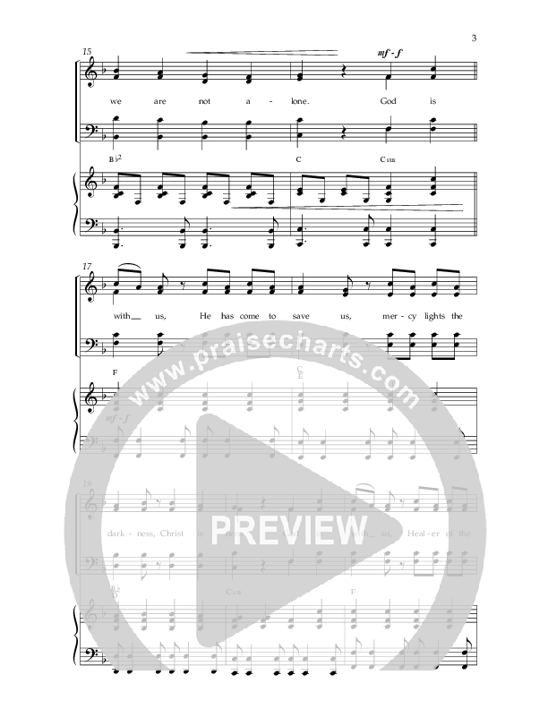 Christ Is Here (Choral Anthem SATB) Anthem (SATB/Piano) (Lifeway Choral / Arr. Dennis Allen)