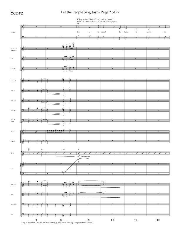 Let The People Sing Joy (Choral Anthem SATB) Orchestration (Arr. John Bolin / Arr. Don Koch / Orch. Daniel Semsen)